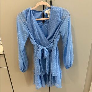 Jessica Simpson Light Blue Textured Dress